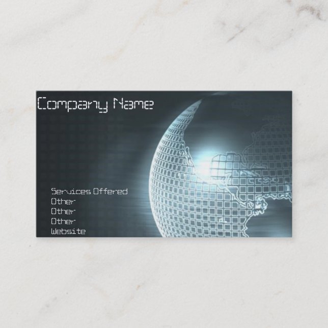 Computer Earth business card (Front)