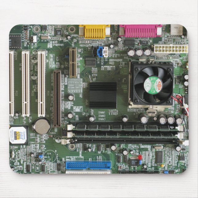 Computer electronics old Motherboard Mousepad (Front)
