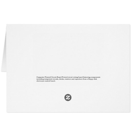 Computer Electronics Printed Circuit Board Image (Back Horizontal)