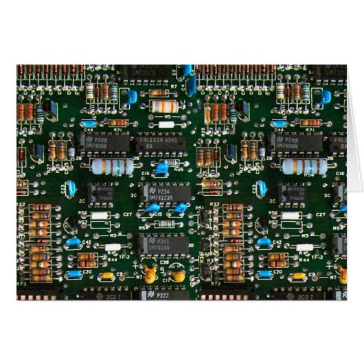 Computer Electronics Printed Circuit Board Image Cards (Front Horizontal)