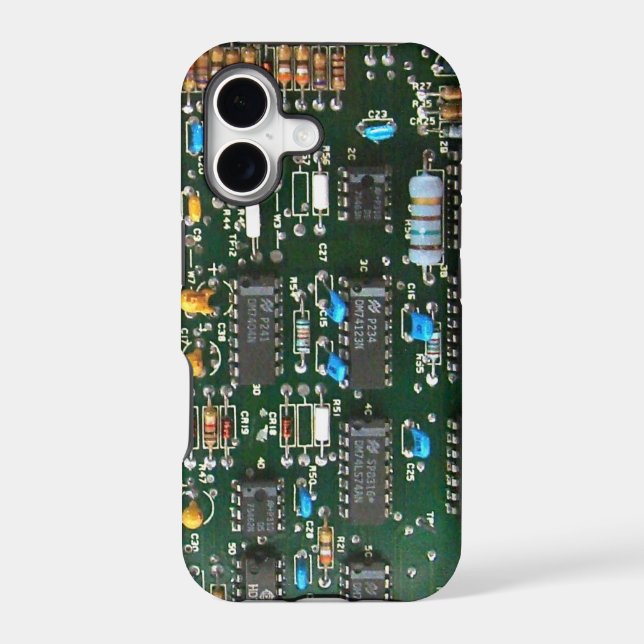 Computer Electronics Printed Circuit Board Image Case-Mate iPhone Case (Back)