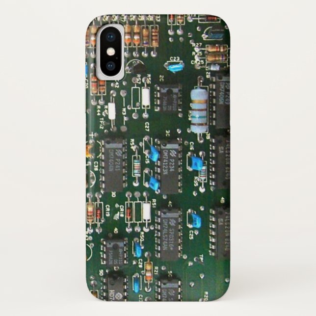 Computer Electronics Printed Circuit Board Image Case-Mate iPhone Case (Back)