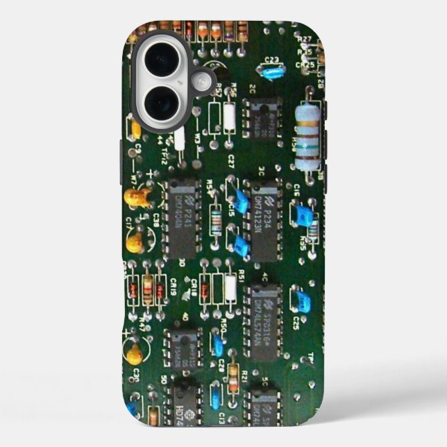Computer Electronics Printed Circuit Board Image Case-Mate iPhone Case (Back)