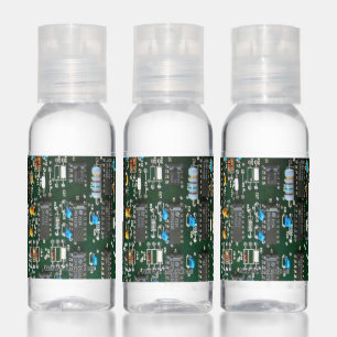 Computer Electronics Printed Circuit Board Image Hand Sanitizer