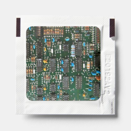 Computer Electronics Printed Circuit Board Image Hand Sanitizer Packet