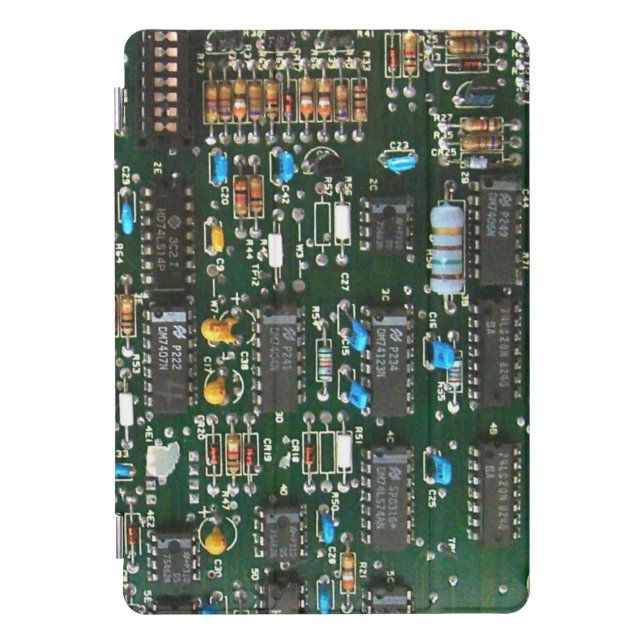 Computer Electronics Printed Circuit Board Image iPad Pro Cover (Front)