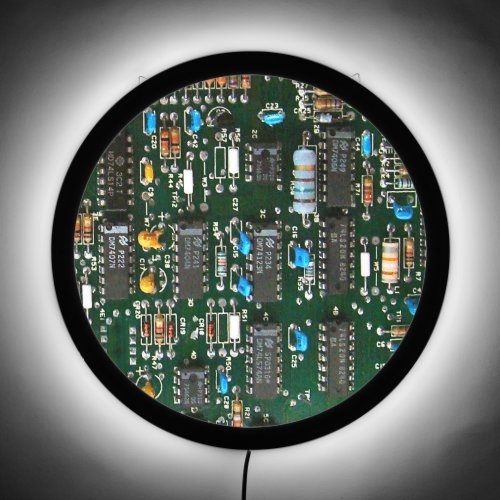 Computer Electronics Printed Circuit Board Image LED Sign