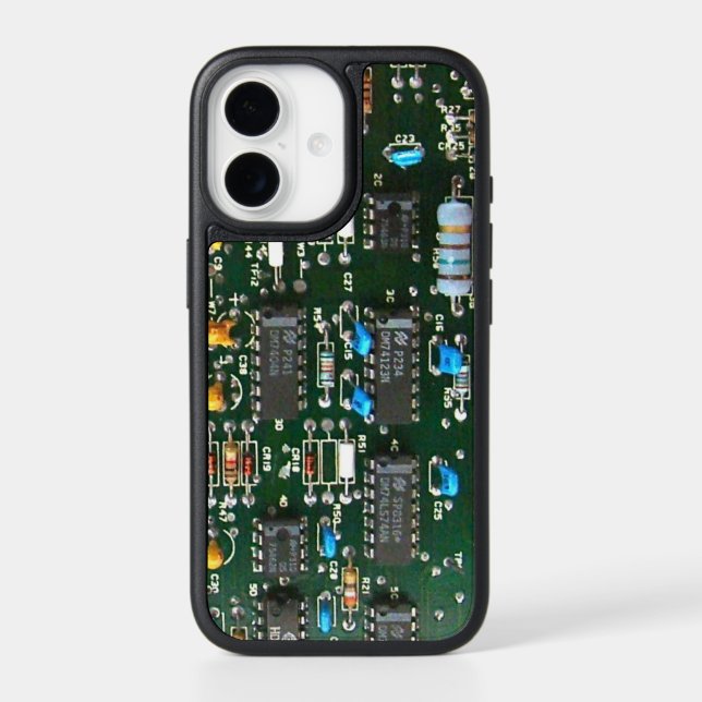 Computer Electronics Printed Circuit Board Image Otterbox iPhone Case (Back)