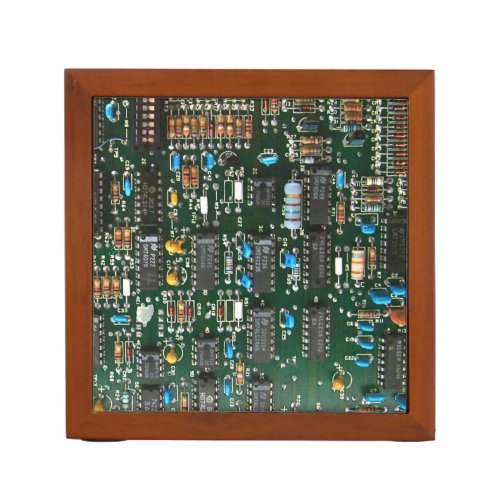Computer Electronics Printed Circuit Board Image Pencil Holder