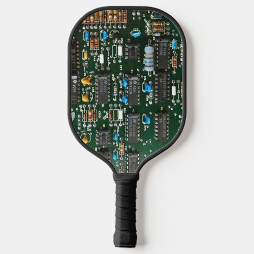 Computer Electronics Printed Circuit Board Image Pickleball Paddle