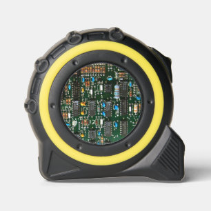 Computer Electronics Printed Circuit Board Image Tape Measure