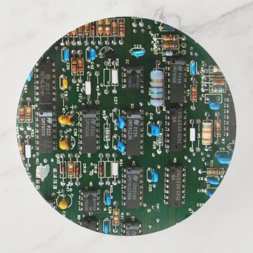 Computer Electronics Printed Circuit Board Image Trinket Tray