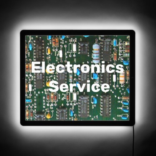 Computer Electronics Service Circuit Board Image LED Sign