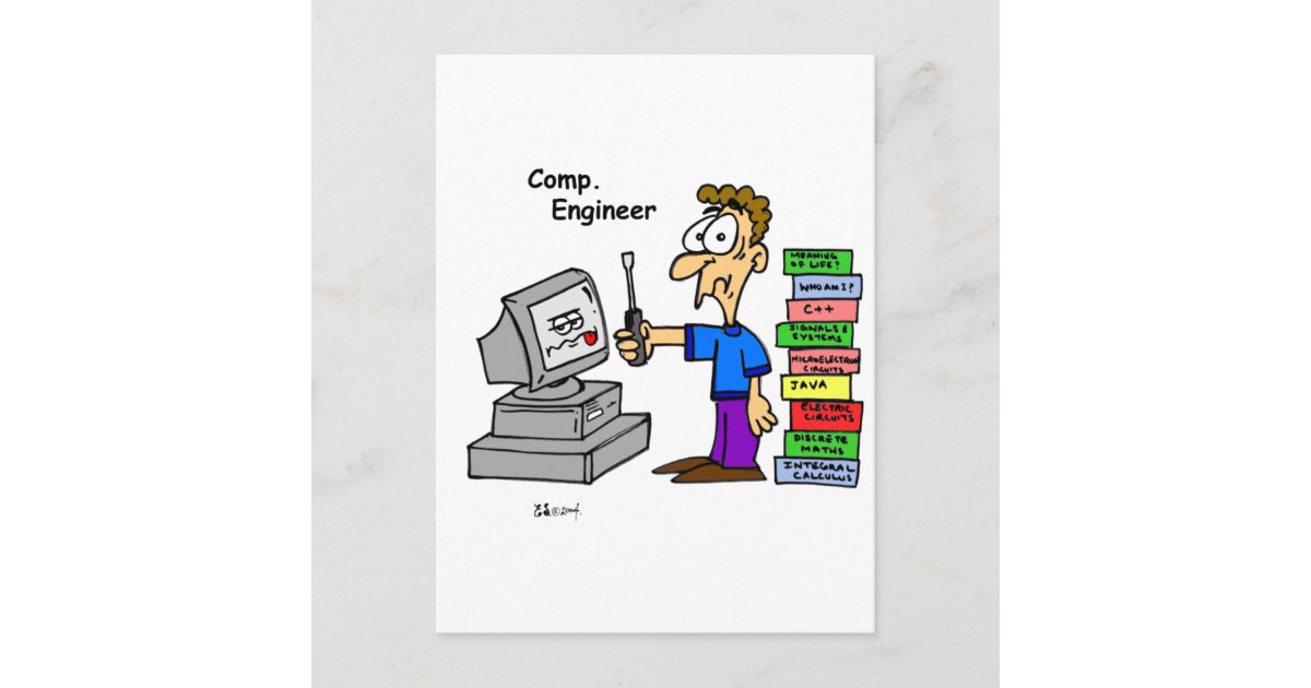 funny computer cartoon