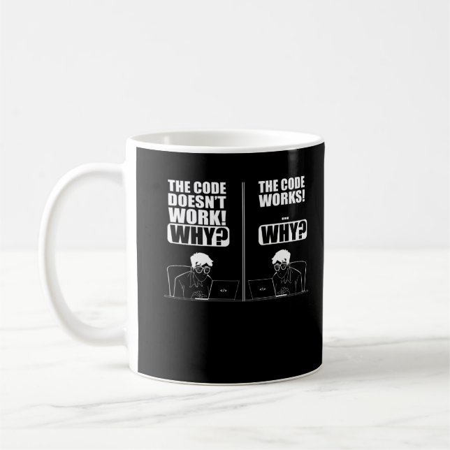 Computer Engineer Coding Fun Funny Programmer Coffee Mug (Left)
