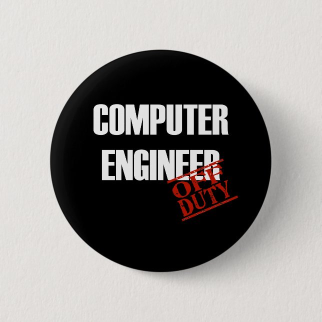 COMPUTER ENGINEER DARK PINBACK BUTTON (Front)
