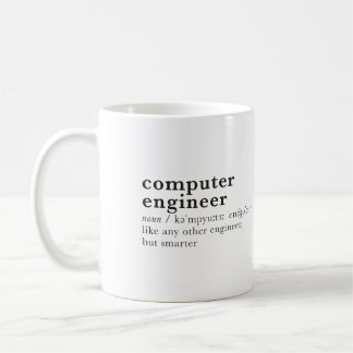 computer engineer. funny dictionary entry. coffee mug