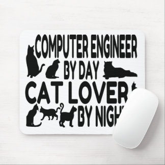 Computer Engineer Loves Cats Mouse Pad