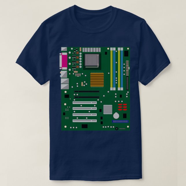 Computer Engineering Motherboard Hardware Admin Gi T-Shirt (Design Front)