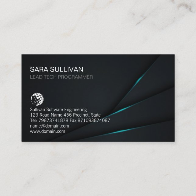 Computer Engineering Technical I.T. Business Card (Front)