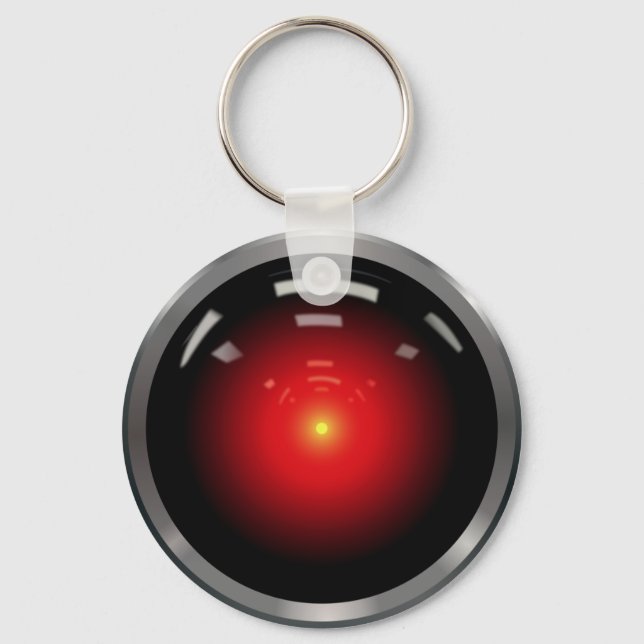 Computer Eye Artificial Intelligence Keychain (Front)