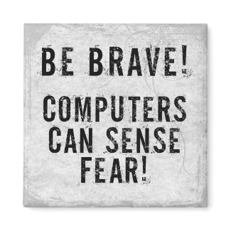 Computer Fear 2 Inch Square Magnet