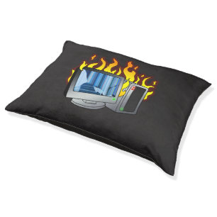 Computer Fire Dog Bed