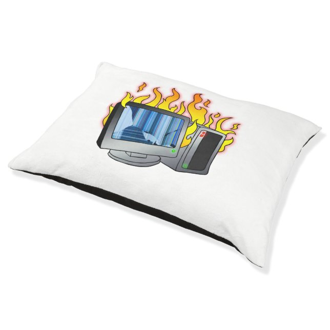 Computer Fire Dog Bed (Angled)
