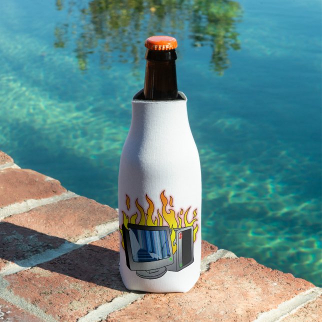 Computer Fire Foam Bottle Cooler (In Situ Pool)