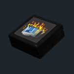 Computer Fire Wooden Jewelry Keepsake Box<br><div class="desc">Computer Fire Wooden Jewelry Keepsake Box</div>