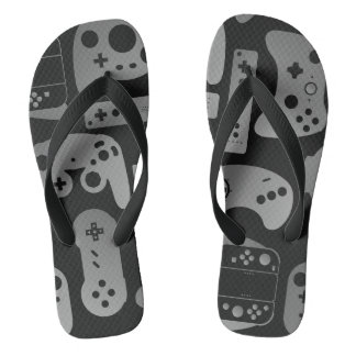 Computer Gamer theme Flip Flops