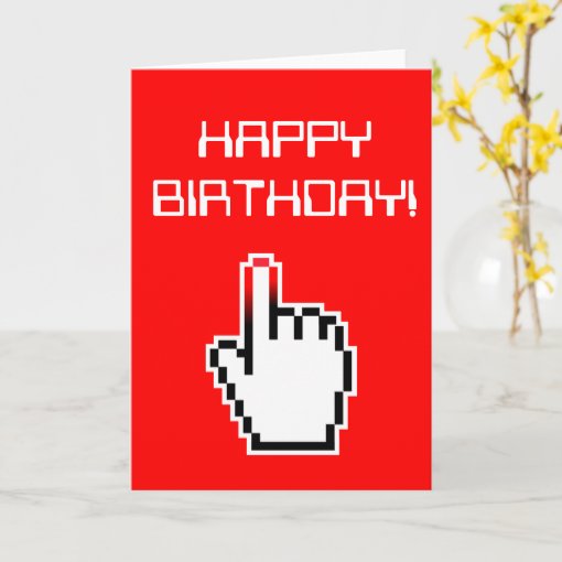 Computer Geek Birthday Card | Zazzle