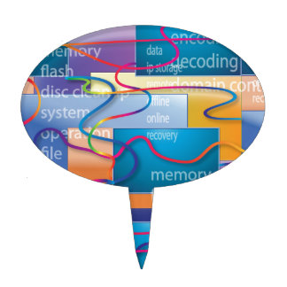 Computer Geek Cake Topper