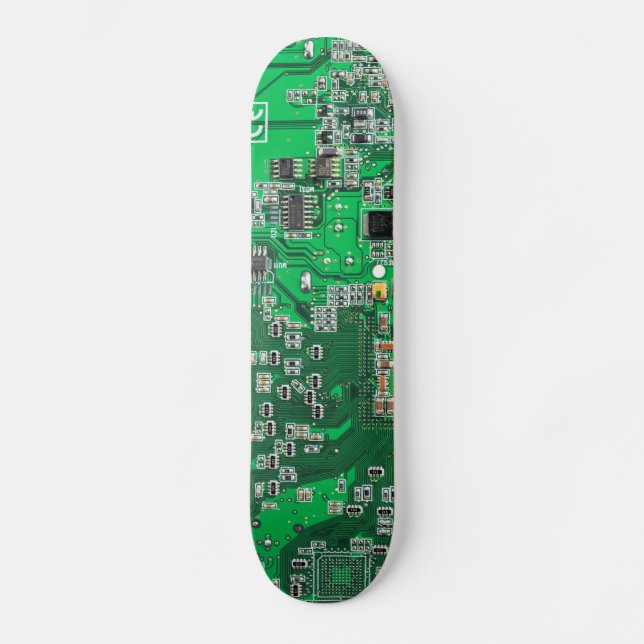 Computer Geek Circuit Board - green (Front)