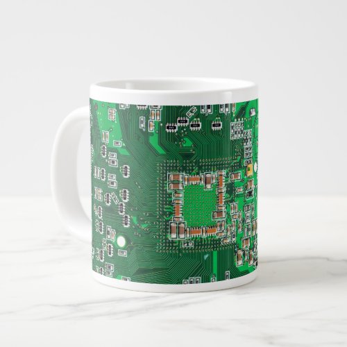 Computer Geek Circuit Board Green Giant Coffee Mug