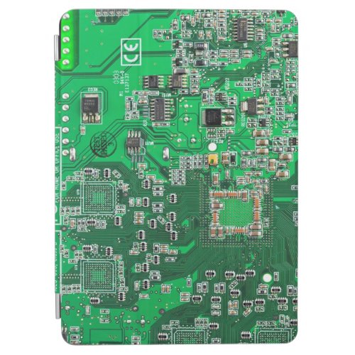 Computer Geek Circuit Board Green iPad Air Cover