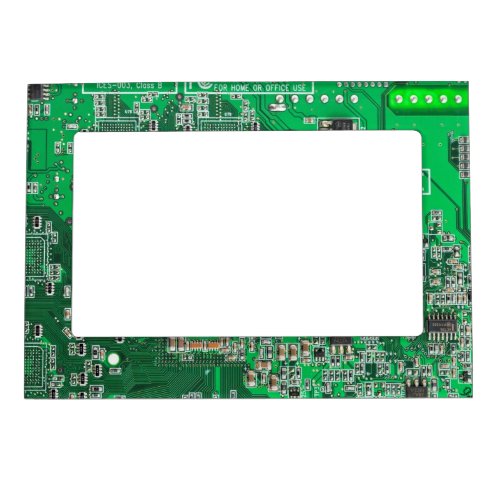 Computer Geek Circuit Board Green Magnetic Photo Frame