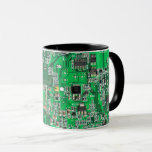 Computer Geek Circuit Board - Green Mug Computer Geek Circuit Board - Green Mug