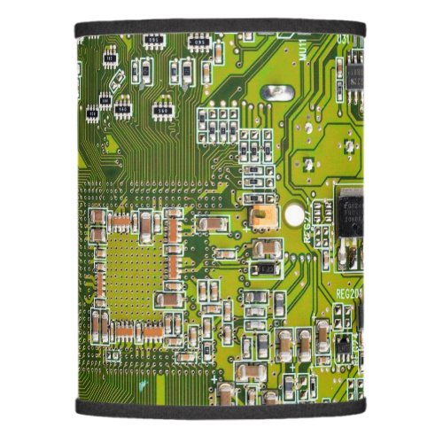 Computer Geek Circuit Board Light Green Lamp Shade