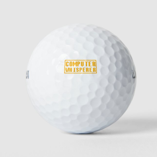 Computer Geek Gift Idea Golf Balls (Front)