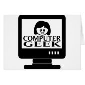Computer Geek Girl Female (Front Horizontal)