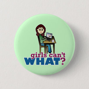 Computer Geek - Light Pinback Button