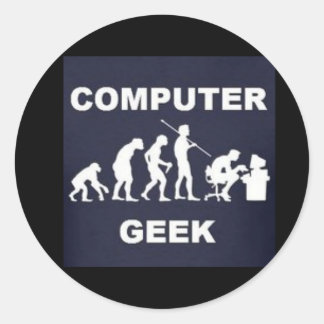 Computer Geek Tag Sticker