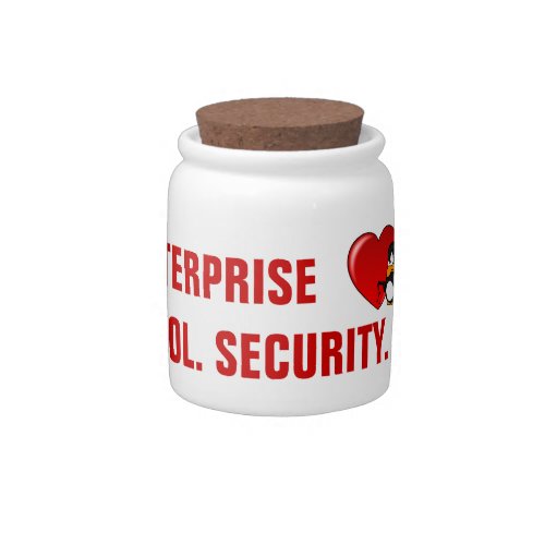 Computer Geek Valentine Be Secure in Your Love Candy Jar