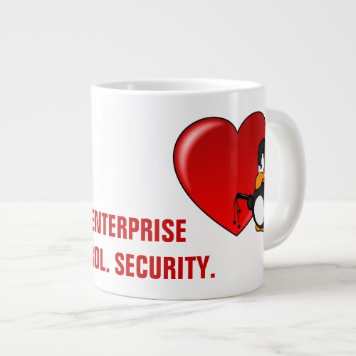 Computer Geek Valentine Be Secure in Your Love Large Coffee Mug