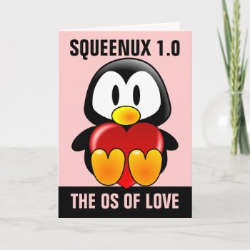 Computer Geek Valentine: Operating System for Love card
