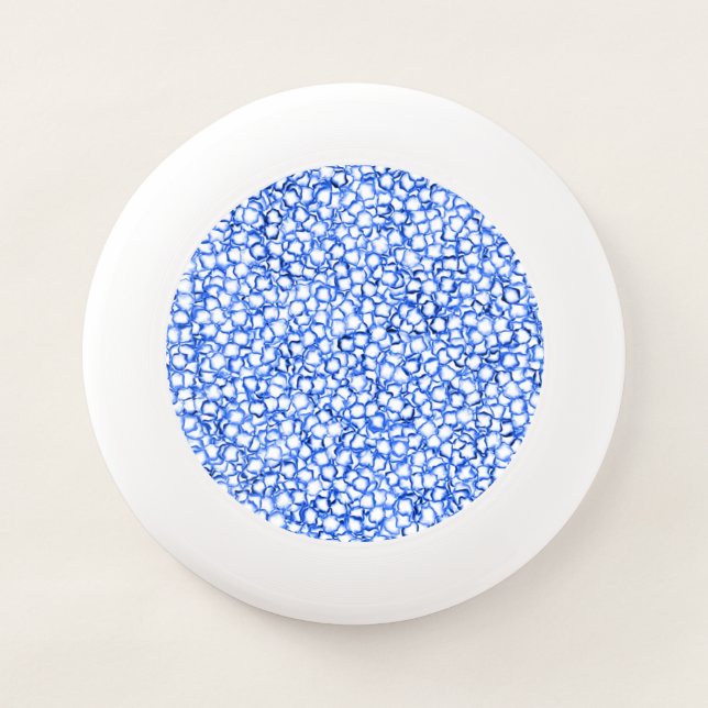 Computer-Generated Blue Petals Wham-O Frisbee (Front)