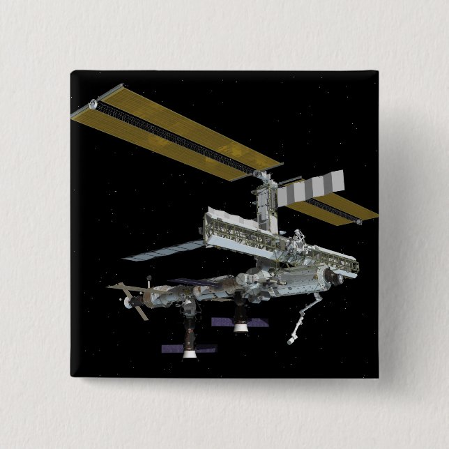 Computer generated view pinback button (Front)