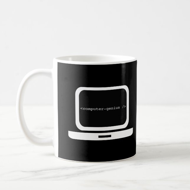 Computer Genius Coffee Mug (Left)