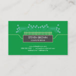 Computer Green Science Circuit Board Coding Business Card<br><div class="desc">Computer Green Science Circuit Board Coding</div>